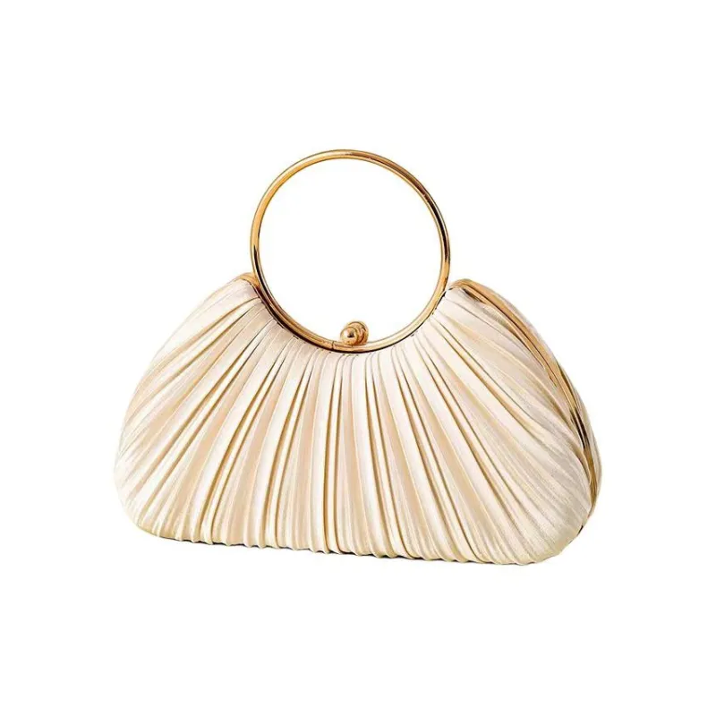 ALOENEY Polyester Clutch Handbag Women's Black/Ecru-3