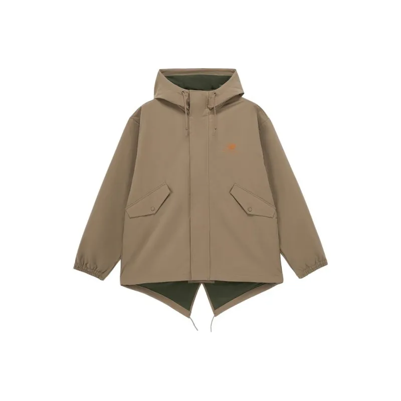New Balance Jackets Men Brown-0