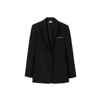 Burberry Single-breasted Wool Blazer