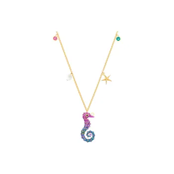 Swarovski Ocean Necklaces Women's Gold Plated