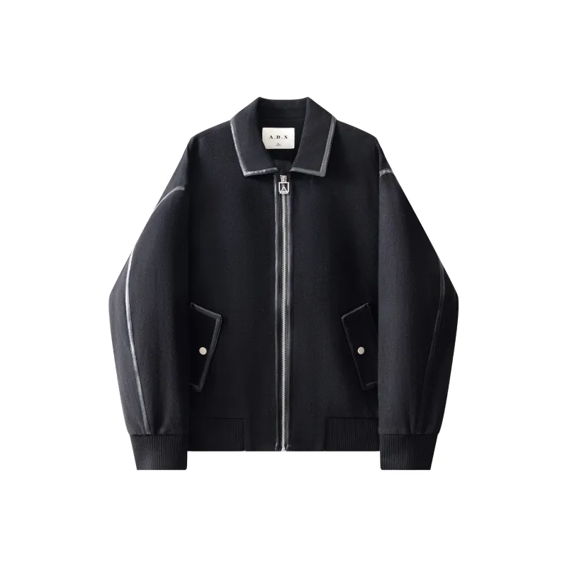 A.B.X Lining Cotton Woolen Jacket Woolen Coat Men's-7