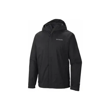 Columbia Outdoor Hiking Waterproof, Windproof, And Breathable Windbreaker Jacket Men's Black