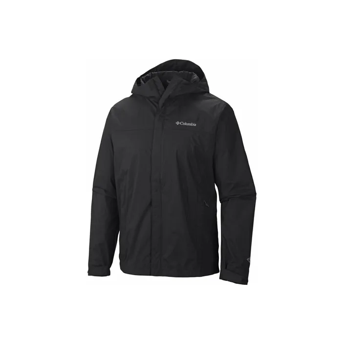 Columbia Outdoor Hiking Waterproof, Windproof, And Breathable Windbreaker Jacket Men's Black-0