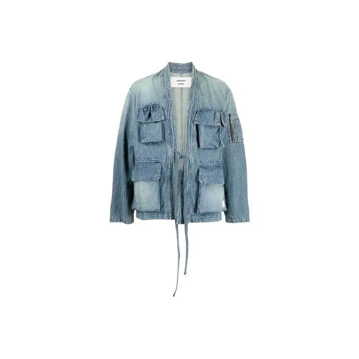 AMBUSH Denim Jackets Men Blue-0