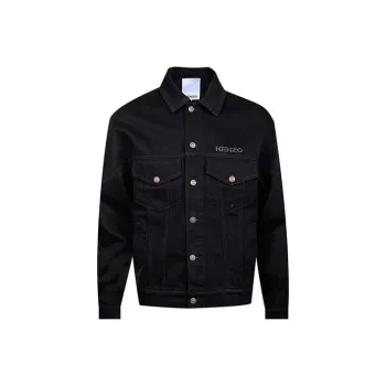 KENZO Denim Jackets Men Black