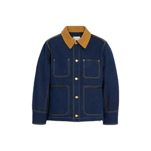 COACH SS23 Denim Jacket Men's Blue