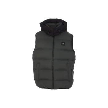 Moose Knuckles Bushwick Logo Patch Padded Down Gilet