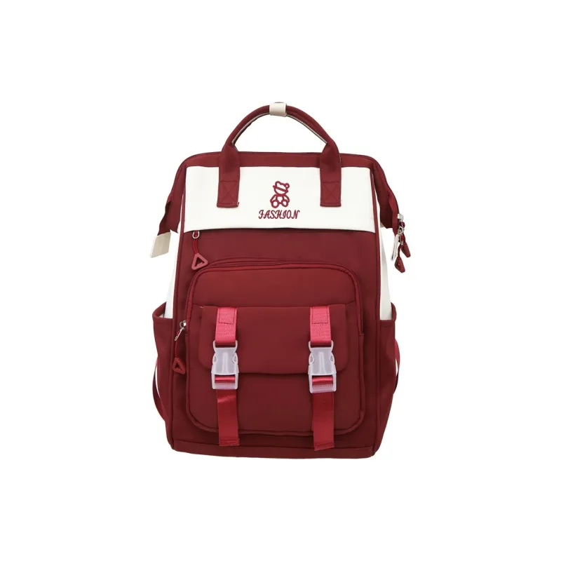 NX DOUGHNUT Nylon Korean Style Schooling Large Capacity Backpack Regular Unisex Multicolor-7