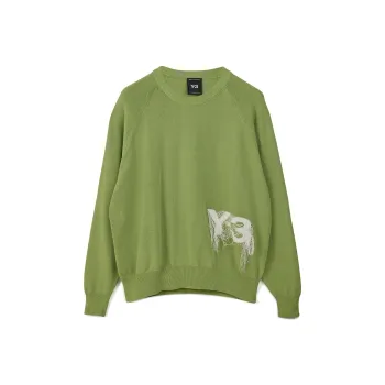 Y 3 Free Shipping With AdiClub Y 3 Logo Knit Crew Sweatshirt