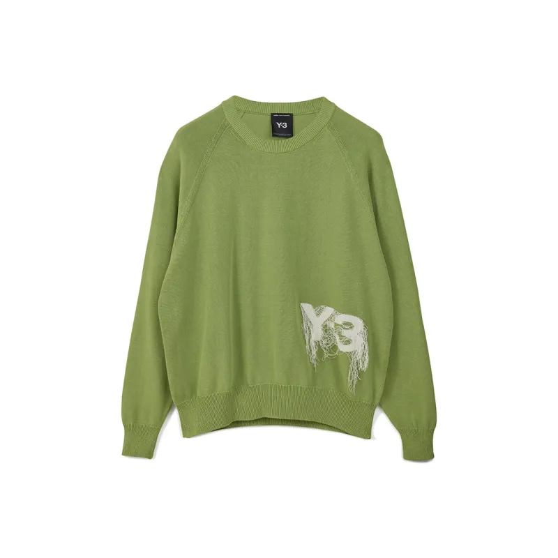 Adidas Free Shipping With AdiClub Y 3 Logo Knit Crew Sweatshirt-0