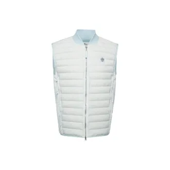 STONE ISLAND Vests Men Sky Blue