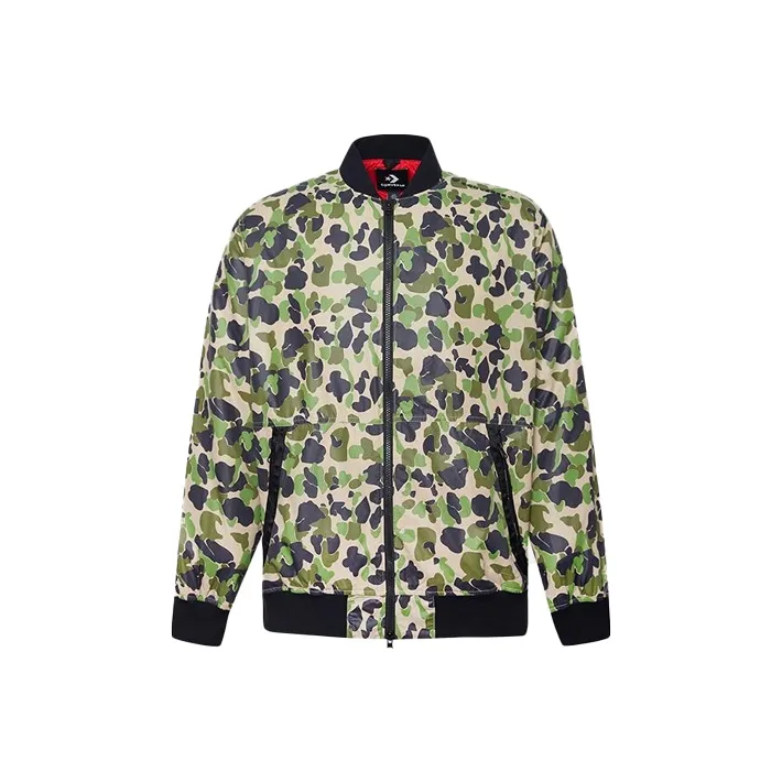 Converse Puffer Jacket Men's Green Camouflage-0
