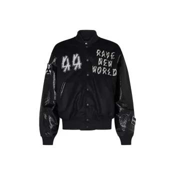 44 Label Group Grad Logo patch Bomber Jacket