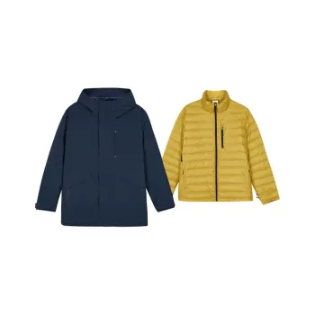 Skechers Jackets & Coats Men's Dark Blue Black