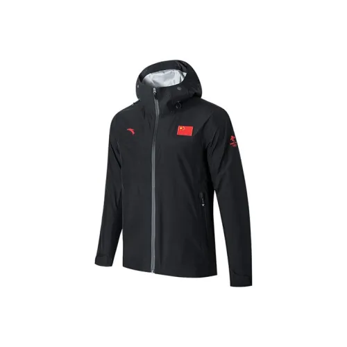 Anta Champion All Weather Series Breathable Windbreaker Jacket Men's Black