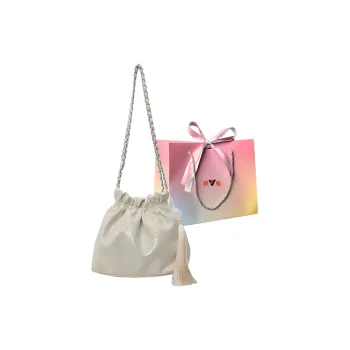 Yalu PU Crossbody Bag, Shoulder Bag Women's Black/Ecru/Silver/Pink