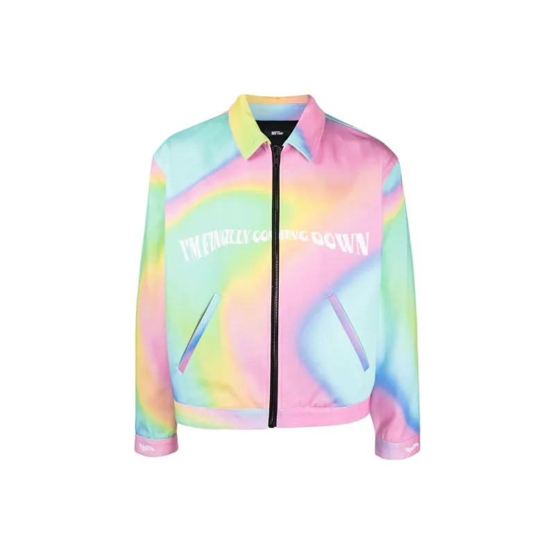 MSFTSrep Trippy Summer Slogan print Jacket-0