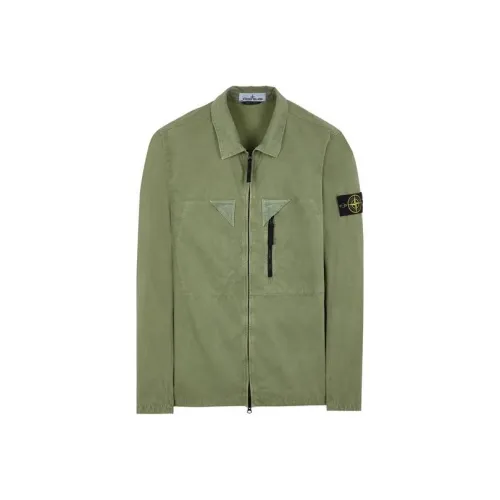 STONE ISLAND Jackets & Coats Unisex Green