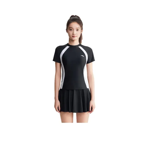 Anta Two Piece Swimsuit Women's Black/White