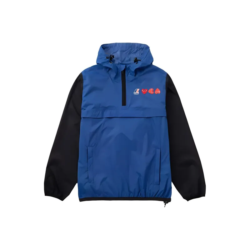 CDG Play Jacket Unisex Black Blue-0