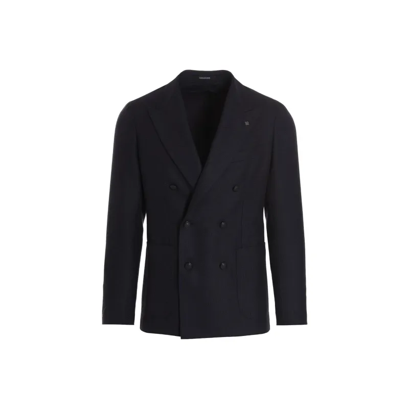Tagliatore Double Breasted Tailored Blazer-0