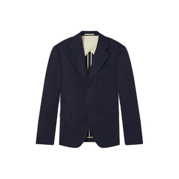 VERSACE Business Suits Men Dark Blue