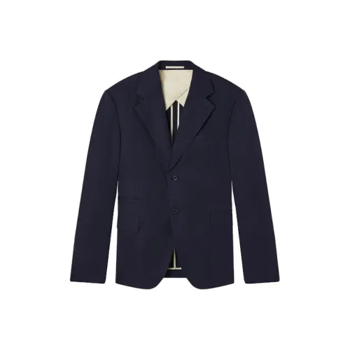 VERSACE Business Suits Men Dark Blue