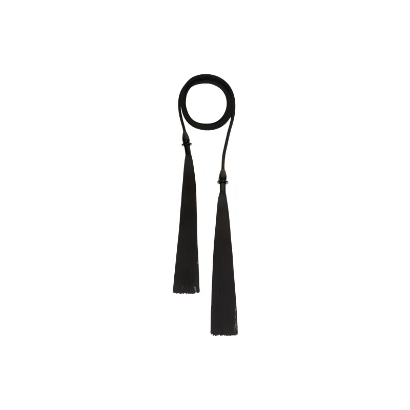 MaxMara Acetate, Acrylic Fiber Belt Unisex Black -0
