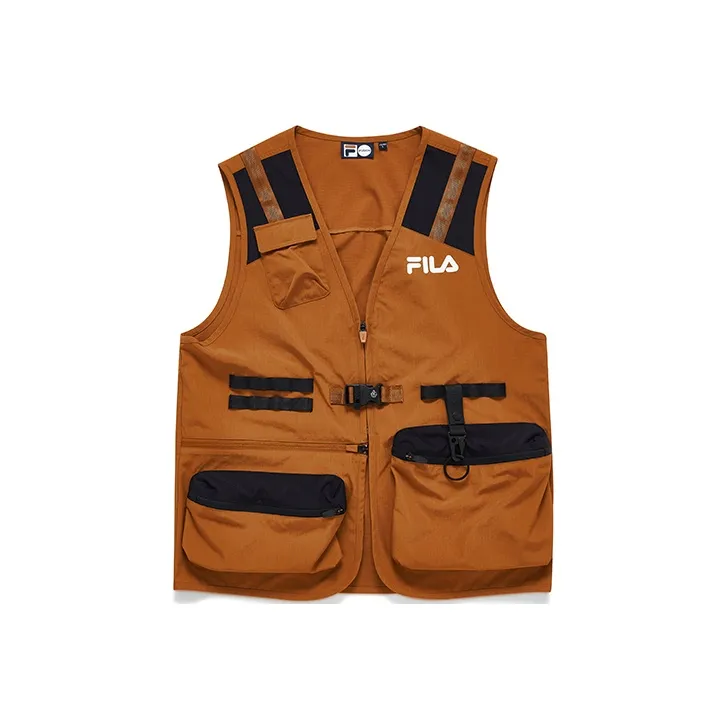 FILA FUSION Vests Men Glaze Umber-0