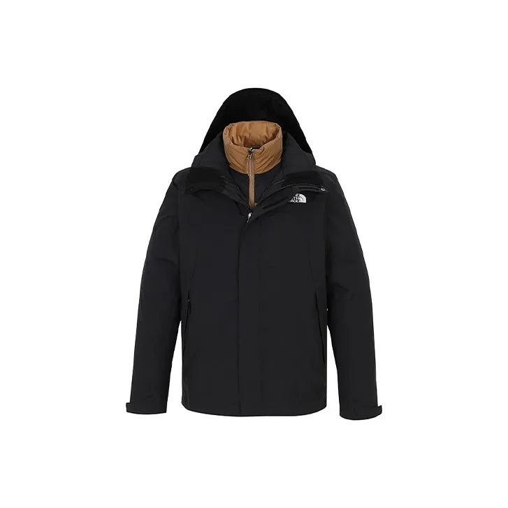 THE NORTH FACE Waterproof And Windproof To Keep Warm Windbreaker Jacket Men's Black-0