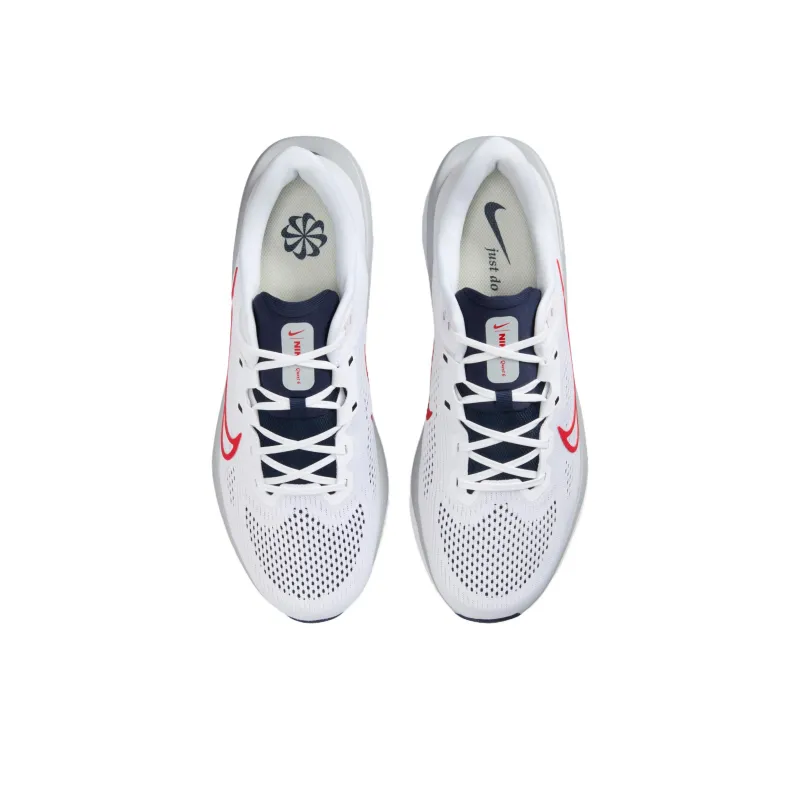 Nike Quest 6 White Obsidian Wolf Grey University Red-2