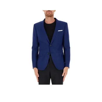 HUGO BOSS Plaid pattern Blazer