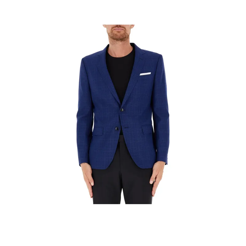 HUGO BOSS Plaid pattern Blazer-0