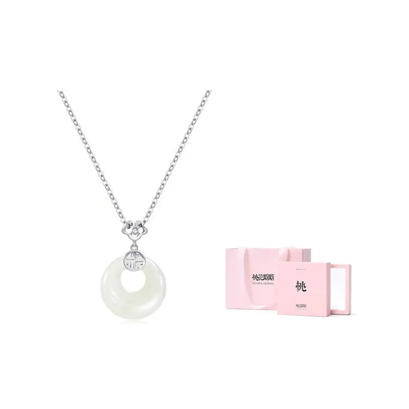 TAOHUAZHAOZHAO Silver Plated Copper Necklaces Women's-7