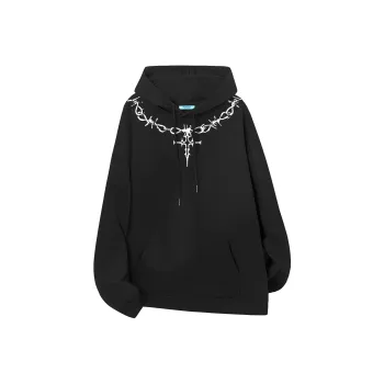 Kepu Sweatshirt Unisex Black White Logo