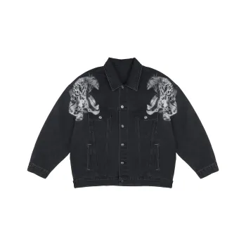 TCH Denim Jacket Unisex Denim Black
