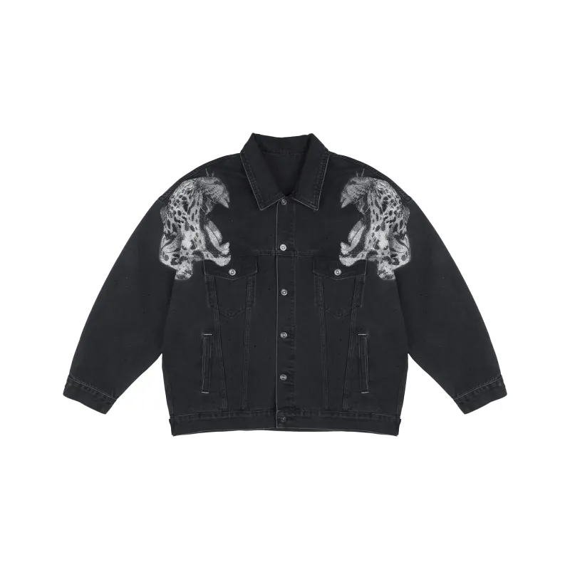 TCH Denim Jacket Unisex Denim Black-0