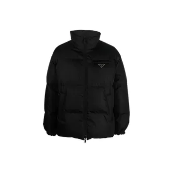 PRADA Logo Plaque Reversible Padded Jacket