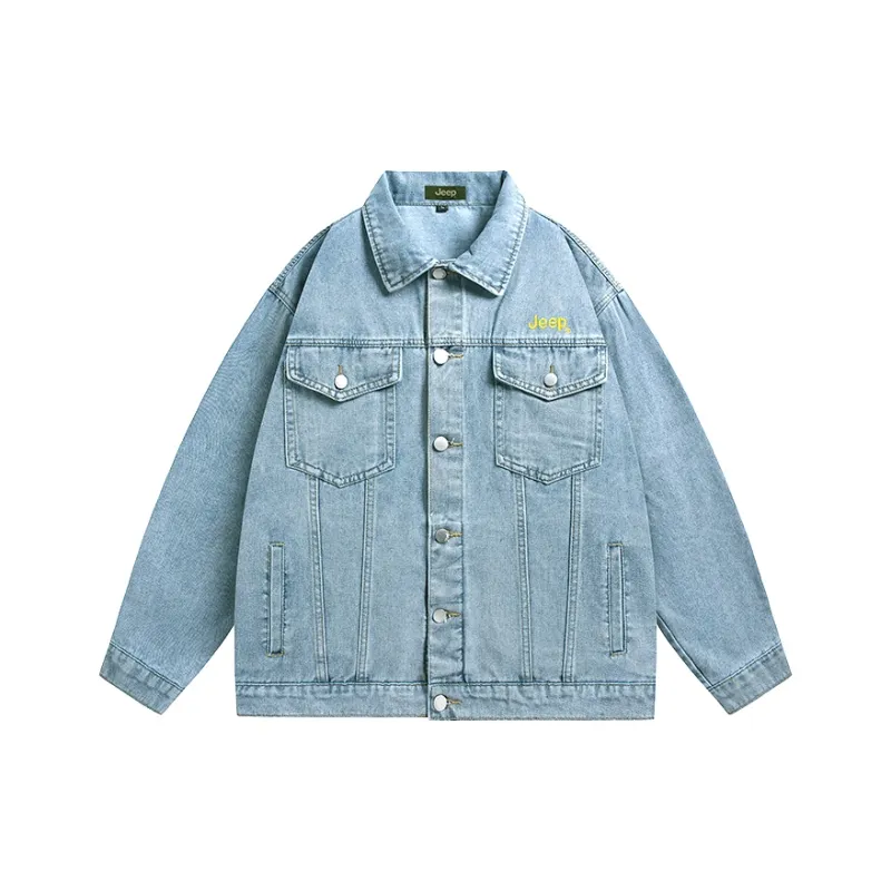 Jeep Garden Forest Horse Riding Denim Jacket Unisex-0