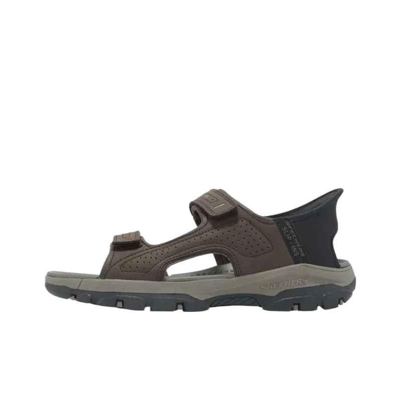 Skechers TRESMEN One Strap Sandals Men's Brown-0