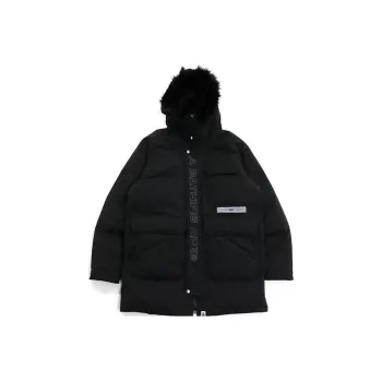 A BATHING APE Loose Fit Long Down Coat