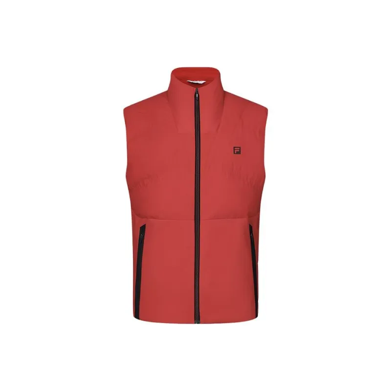FILA Golf Series Vest Men's Fluorescent Flame Red-0