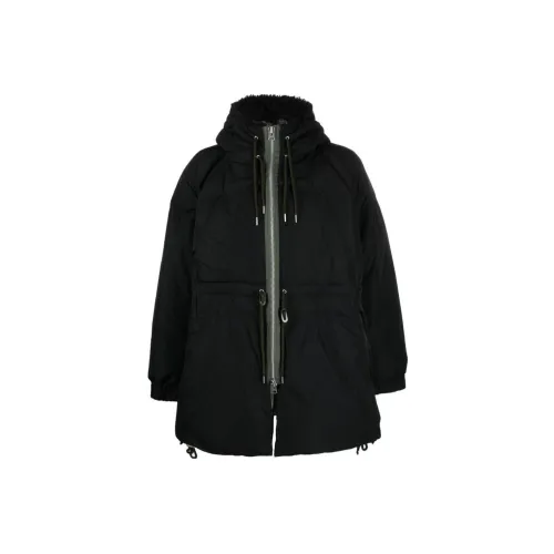 Sacai Zipped Hooded Drawstring Parka