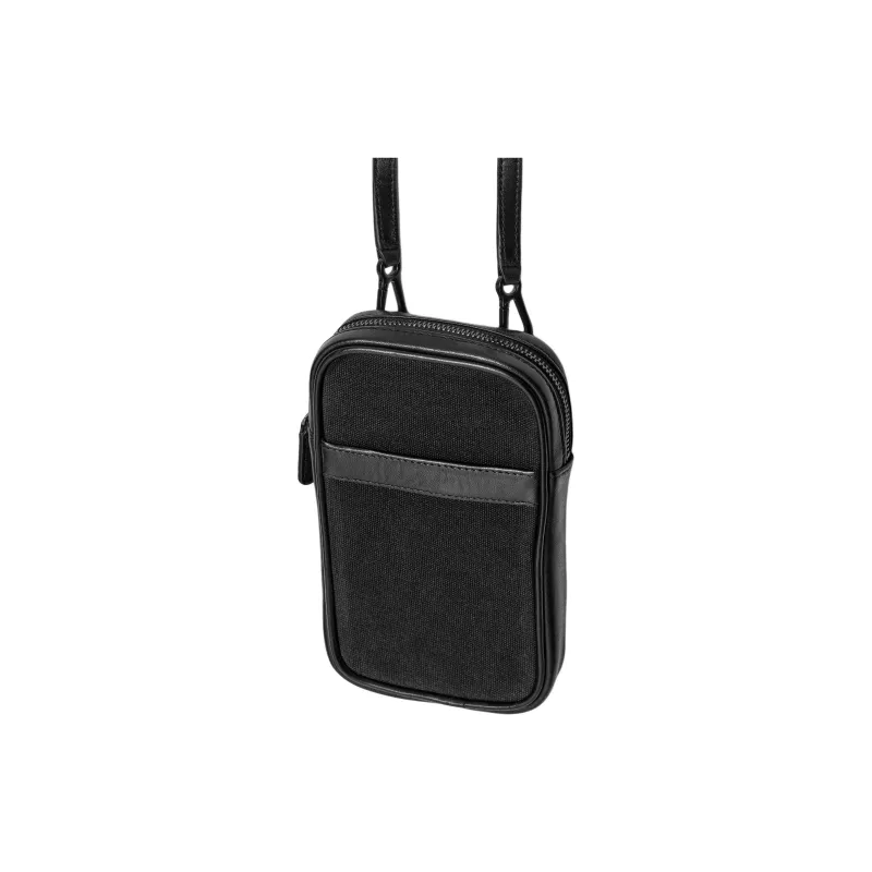 COS Canvas Bag, One Shoulder Crossbody, Cell Phone Pouch Small Size Men's Black-1