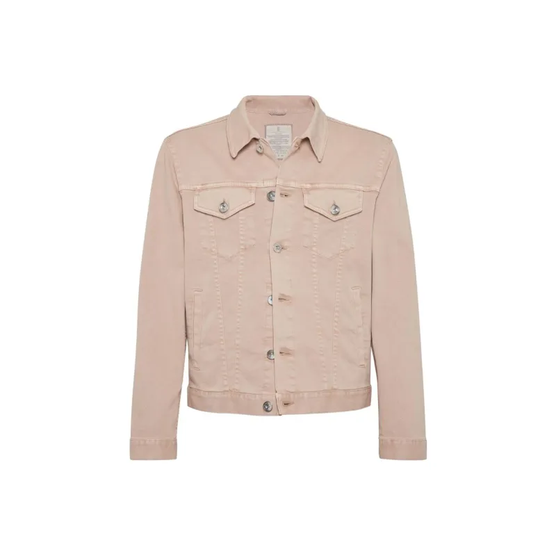 Brunello Cucinelli Buttoned Slim-Fit Denim Jacket-0