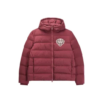 Ed Hardy FW24 Down Jacket Men's Deep Garnet Red