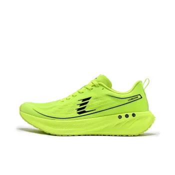 LEBUZHE Low Top Running Shoes Men's Neon Green