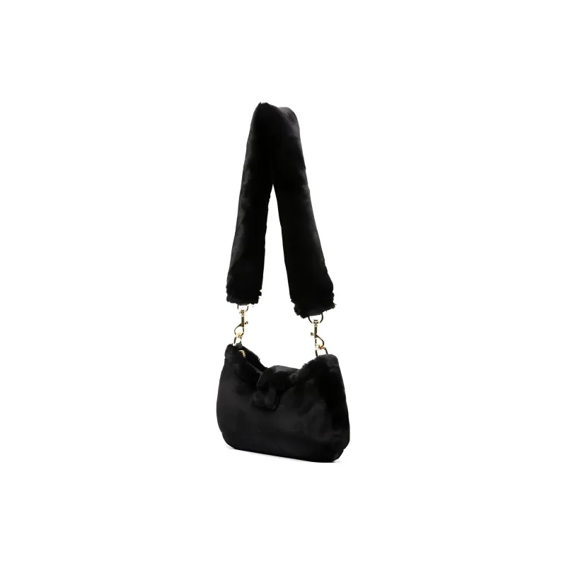 VERSACE JEANS COUTURE Polyester Handbag, Shoulder Bag Women's Black-1