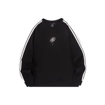 Suamoment Spring Fall American Casual Couple Long Sleeved Top Unisex