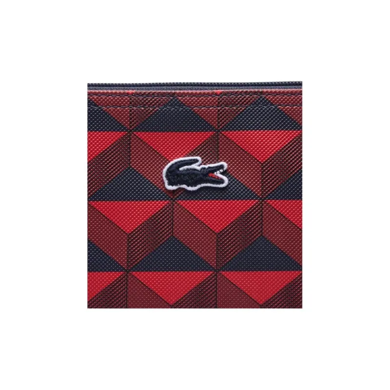 LACOSTE PVC Clutch Tubas Unisex Red-4